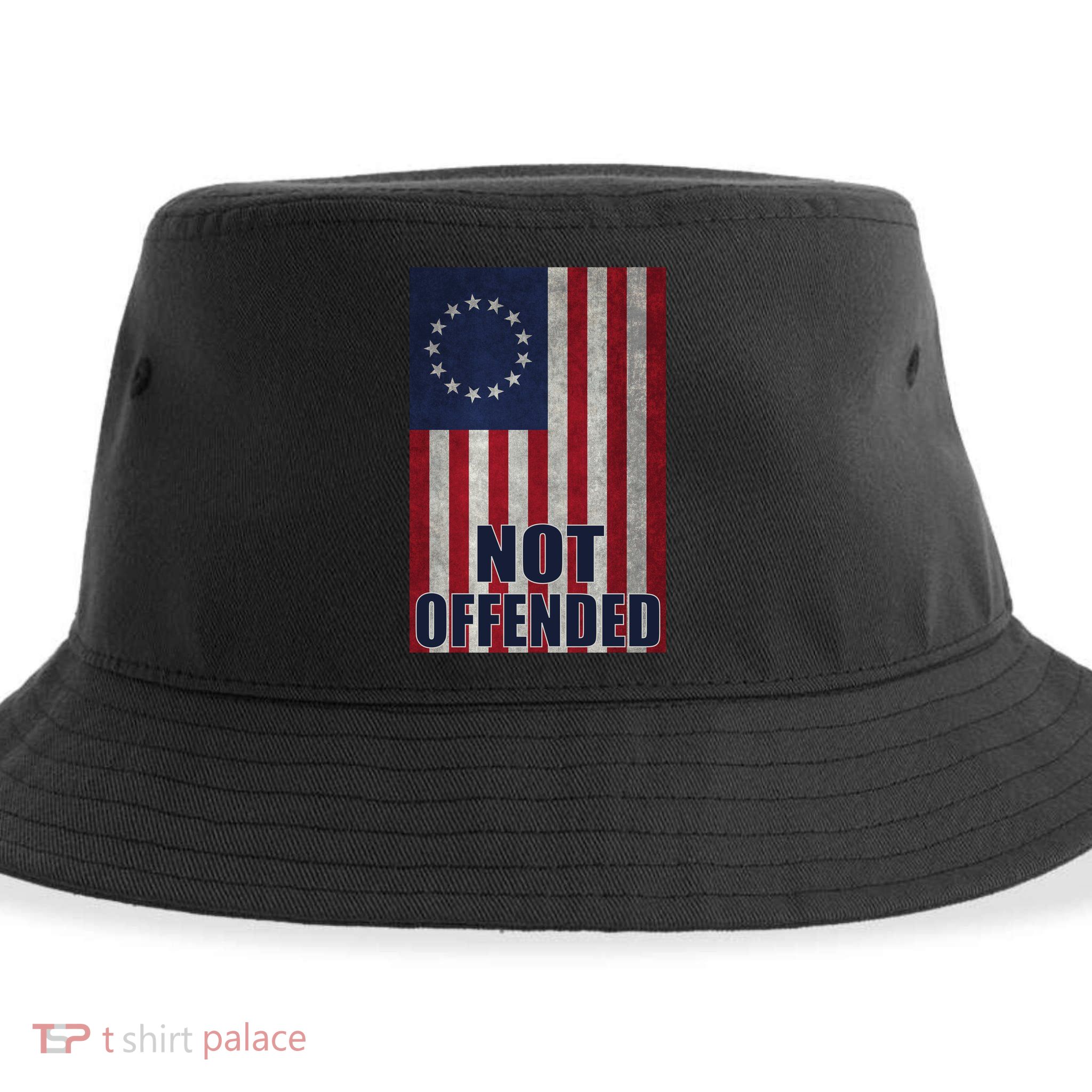 Betsy Ross Flag Not Offended 13 Stars For Protesters Sustainable Bucket Hat