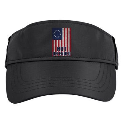 Betsy Ross Flag Not Offended 13 Stars For Protesters Adult Drive Performance Visor