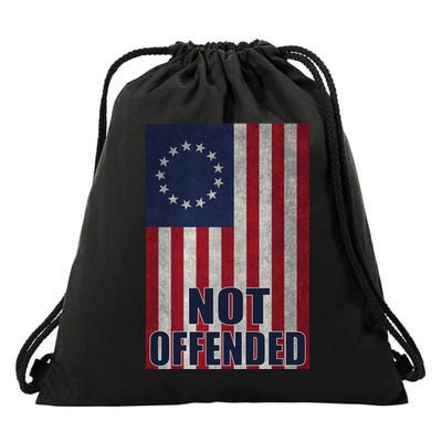 Betsy Ross Flag Not Offended 13 Stars For Protesters Drawstring Bag