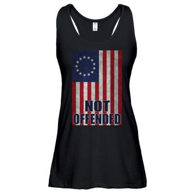 Betsy Ross Flag Not Offended 13 Stars For Protesters Ladies Essential Flowy Tank
