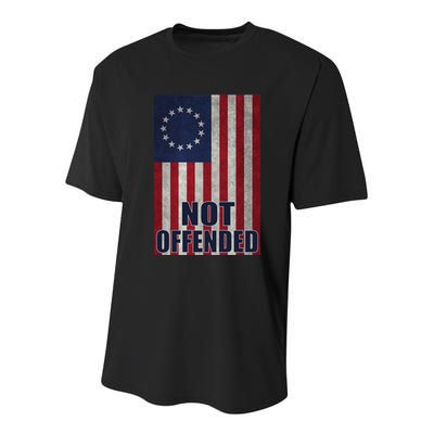 Betsy Ross Flag Not Offended 13 Stars For Protesters Youth Performance Sprint T-Shirt