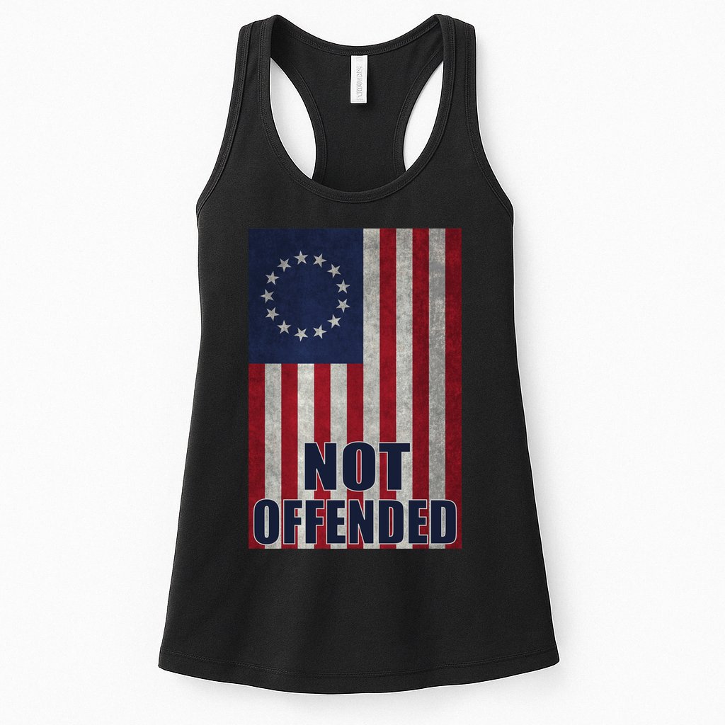 Betsy Ross Flag Not Offended 13 Stars For Protesters Womens Tank Top