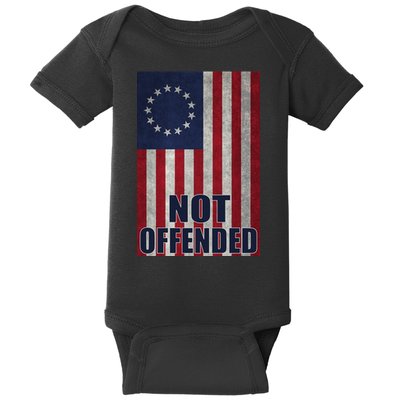 Betsy Ross Flag Not Offended 13 Stars For Protesters Baby Bodysuit