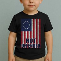 Betsy Ross Flag Not Offended 13 Stars For Protesters Toddler T-Shirt