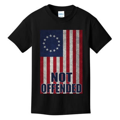 Betsy Ross Flag Not Offended 13 Stars For Protesters Kids T-Shirt