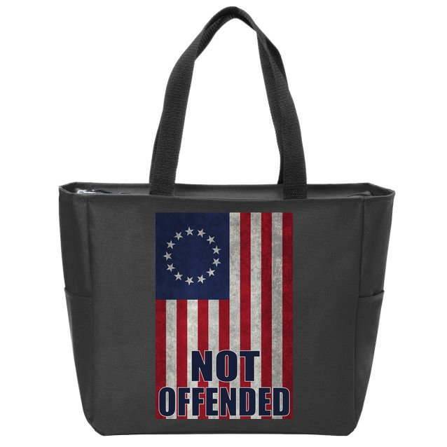 Betsy Ross Flag Not Offended 13 Stars For Protesters Zip Tote Bag
