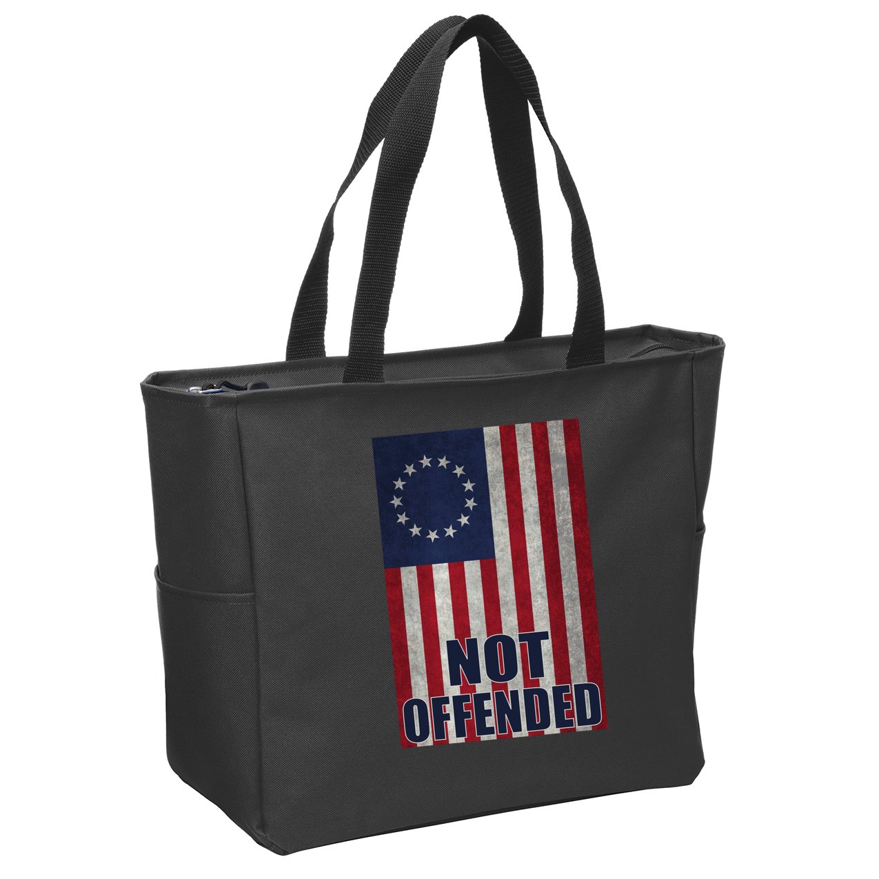 Betsy Ross Flag Not Offended 13 Stars For Protesters Zip Tote Bag