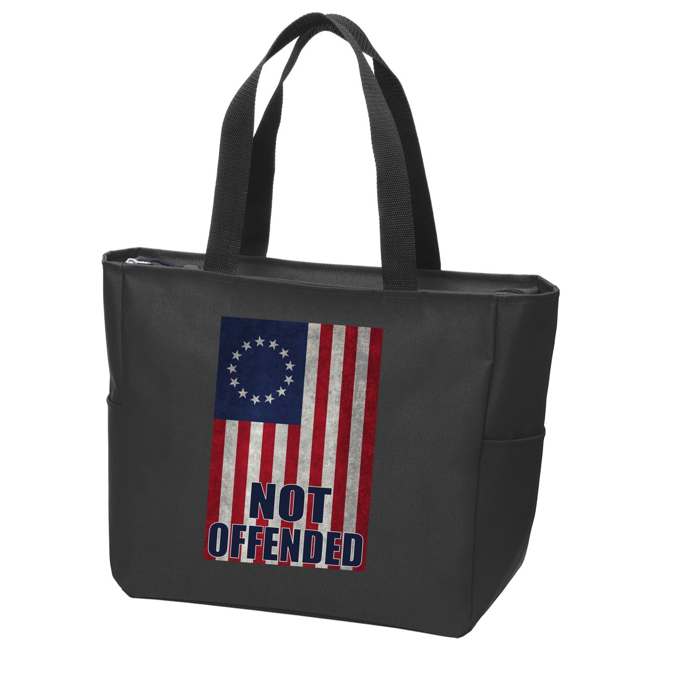 Betsy Ross Flag Not Offended 13 Stars For Protesters Zip Tote Bag