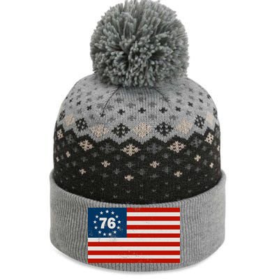 Betsy Ross Flag United States of America 1776 The Baniff Cuffed Pom Beanie