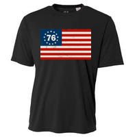 Betsy Ross Flag United States of America 1776 Cooling Performance Crew T-Shirt