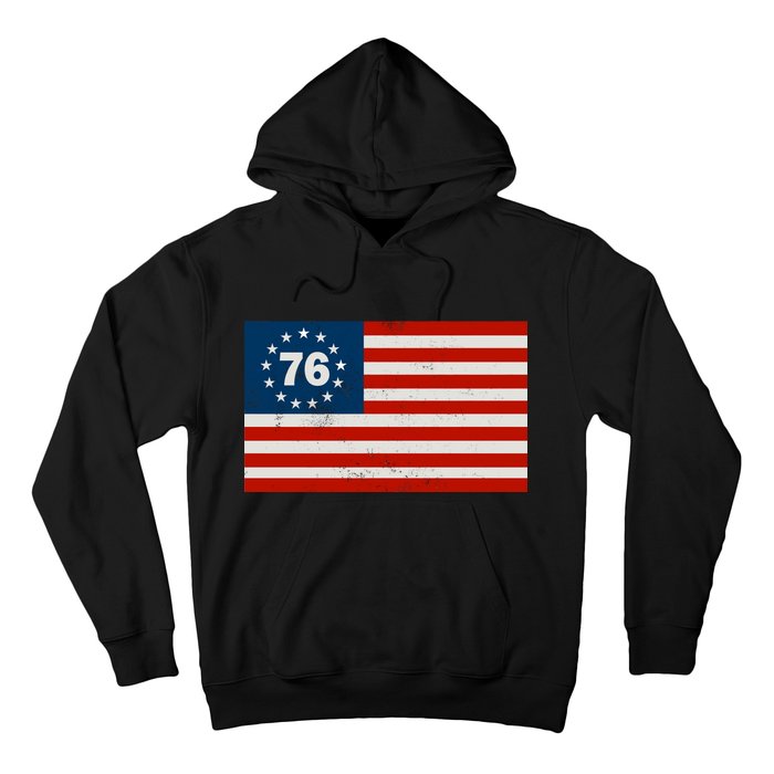 Betsy Ross Flag United States of America 1776 Hoodie