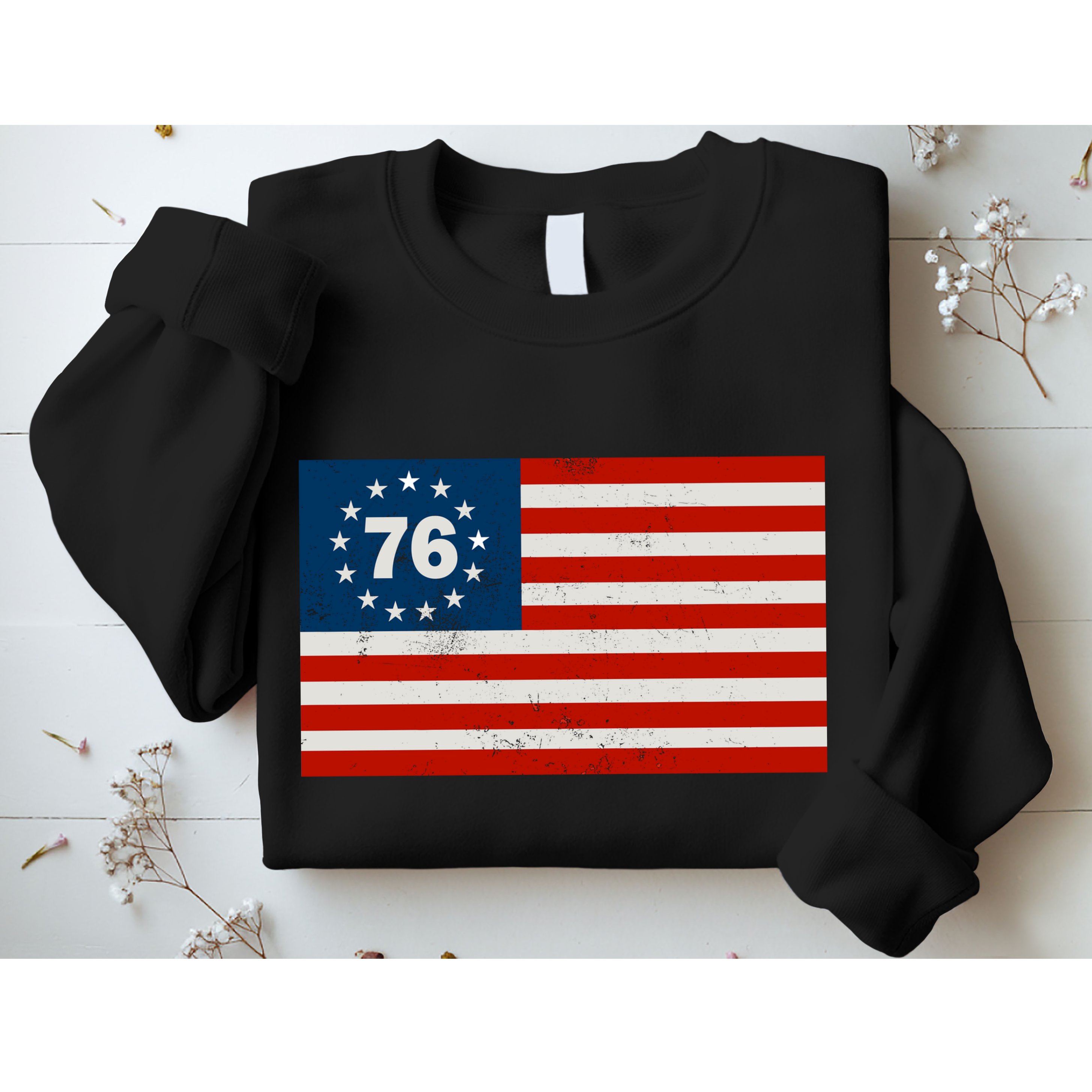 Betsy Ross Flag United States of America 1776 Sweatshirt