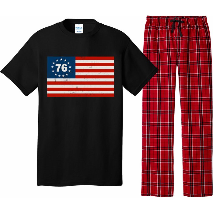 Betsy Ross Flag United States of America 1776 Pajama Set