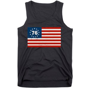 Betsy Ross Flag United States of America 1776 Tank Top