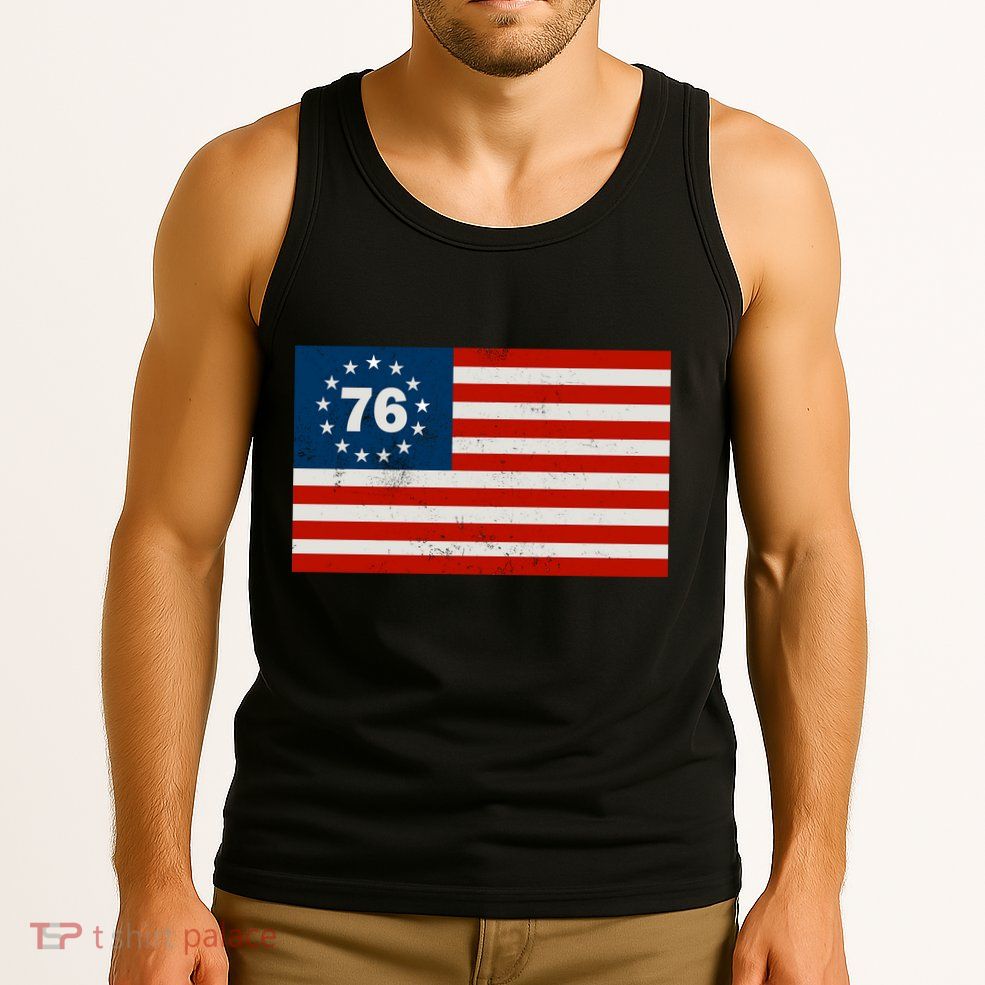 Betsy Ross Flag United States of America 1776 Tank Top