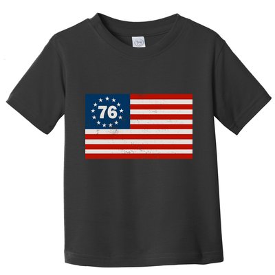 Betsy Ross Flag United States of America 1776 Toddler T-Shirt