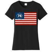 Betsy Ross Flag United States of America 1776 Women's T-Shirt