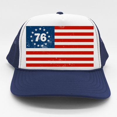 Betsy Ross Flag United States of America 1776 Trucker Hat