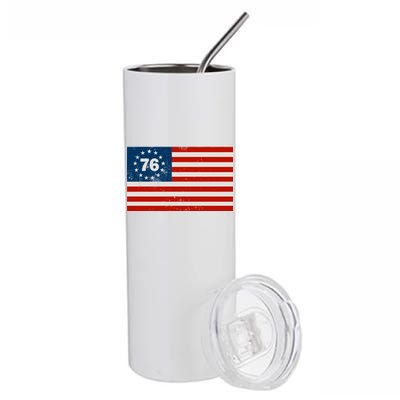 Betsy Ross Flag United States of America 1776 Stainless Steel Tumbler