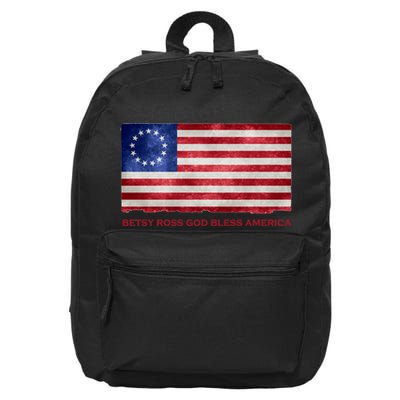 Betsy Ross God Bless America 16 in Basic Backpack