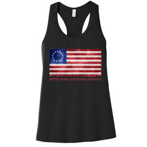 Betsy Ross God Bless America Women's Racerback Tank