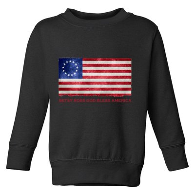 Betsy Ross God Bless America Toddler Sweatshirt