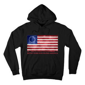 Betsy Ross God Bless America Tall Hoodie