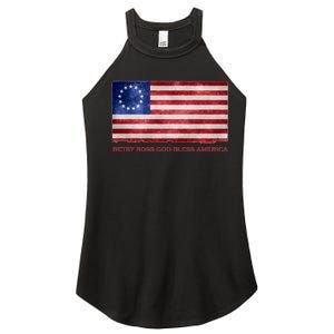 Betsy Ross God Bless America Women's Perfect Tri Rocker Tank