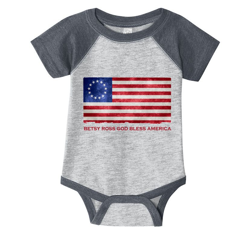 Betsy Ross God Bless America Infant Baby Jersey Bodysuit