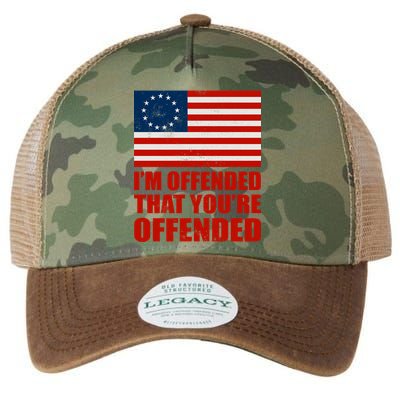 Betsy Ross I'm Offended That You're Offended Legacy Tie Dye Trucker Hat