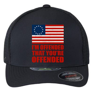 Betsy Ross I'm Offended That You're Offended Flexfit Unipanel Trucker Cap