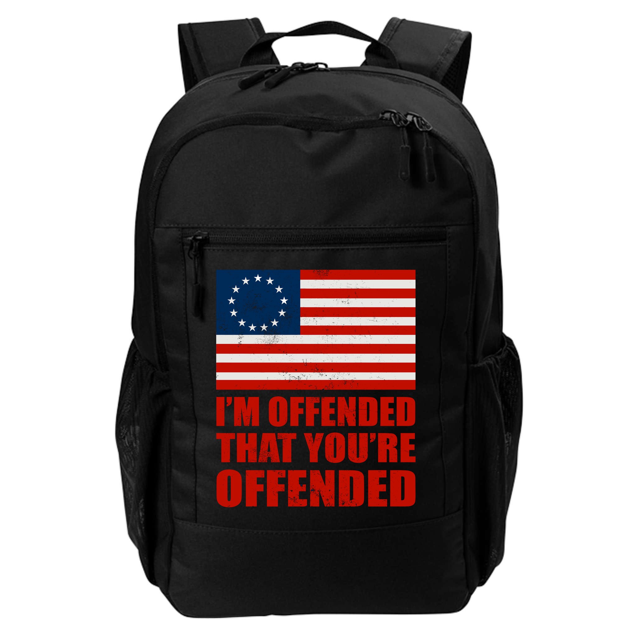 Betsy Ross I'm Offended That You're Offended Backpack