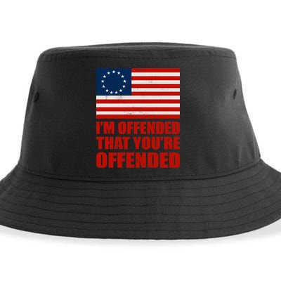 Betsy Ross I'm Offended That You're Offended Sustainable Bucket Hat