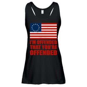 Betsy Ross I'm Offended That You're Offended Ladies Essential Flowy Tank