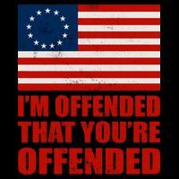 Betsy Ross I'm Offended That You're Offended 16 in Basic Backpack
