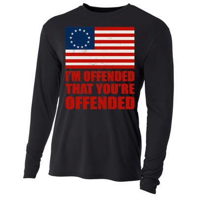 Betsy Ross I'm Offended That You're Offended Cooling Performance Long Sleeve Crew