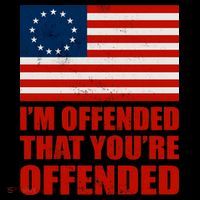 Betsy Ross I'm Offended That You're Offended Youth Performance Sprint T-Shirt