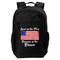 Betsy Ross Land Of The Free Because Of The Brave Backpack