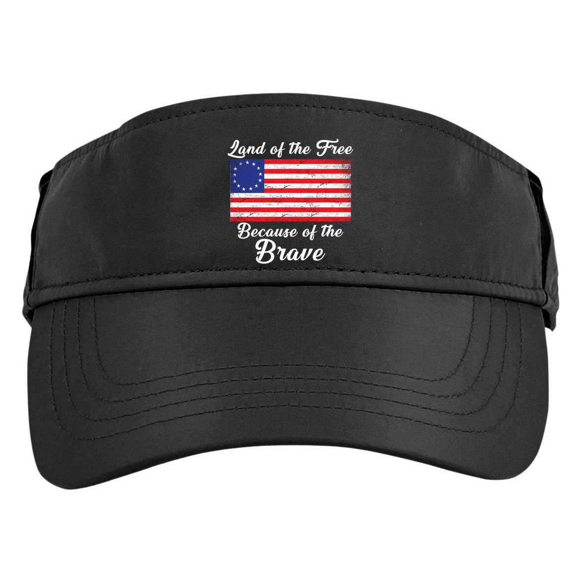 Betsy Ross Land Of The Free Because Of The Brave Adult Drive Performance Visor