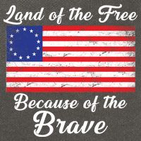 Betsy Ross Land Of The Free Because Of The Brave Cotton Canvas Backpack