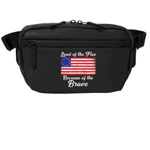 Betsy Ross Land Of The Free Because Of The Brave Crossbody Pack