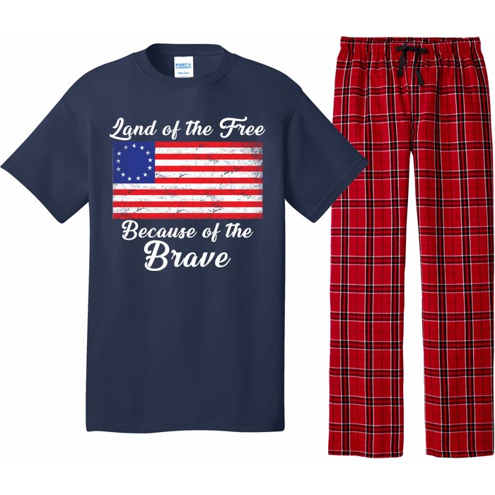 Betsy Ross Land Of The Free Because Of The Brave Pajama Set