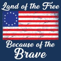 Betsy Ross Land Of The Free Because Of The Brave 16 in Basic Backpack