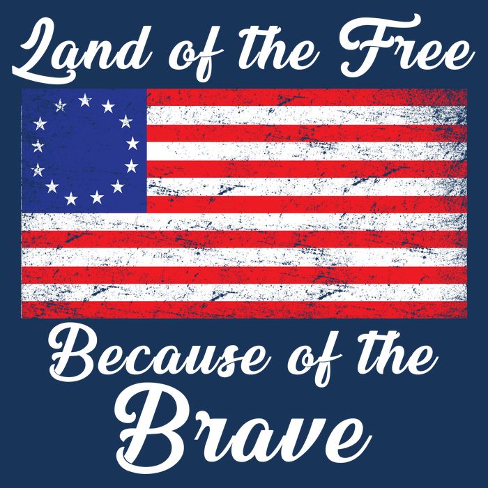 Betsy Ross Land Of The Free Because Of The Brave 16 in Basic Backpack