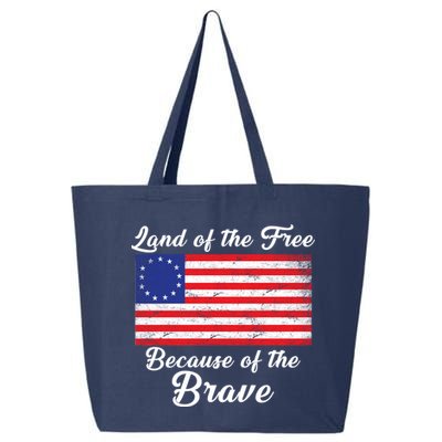 Betsy Ross Land Of The Free Because Of The Brave 25L Jumbo Tote