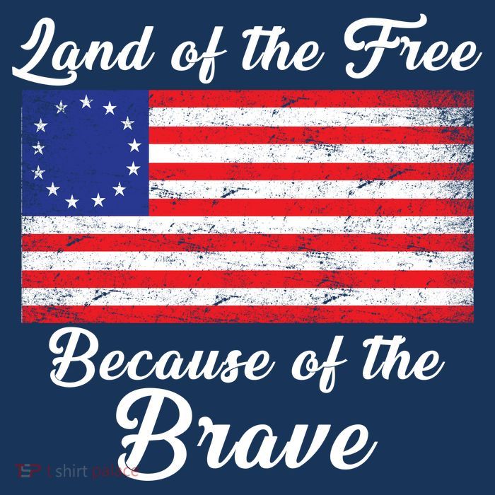 Betsy Ross Land Of The Free Because Of The Brave Pom Pom 12in Knit Beanie