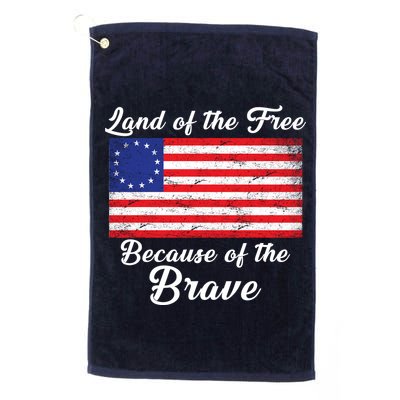 Betsy Ross Land Of The Free Because Of The Brave Golf Towel