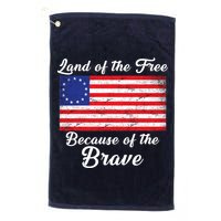 Betsy Ross Land Of The Free Because Of The Brave Golf Towel