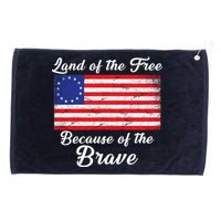 Betsy Ross Land Of The Free Because Of The Brave Grommeted Golf Towel