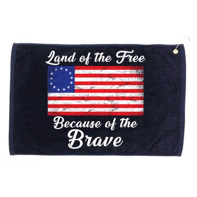 Betsy Ross Land Of The Free Because Of The Brave Grommeted Golf Towel